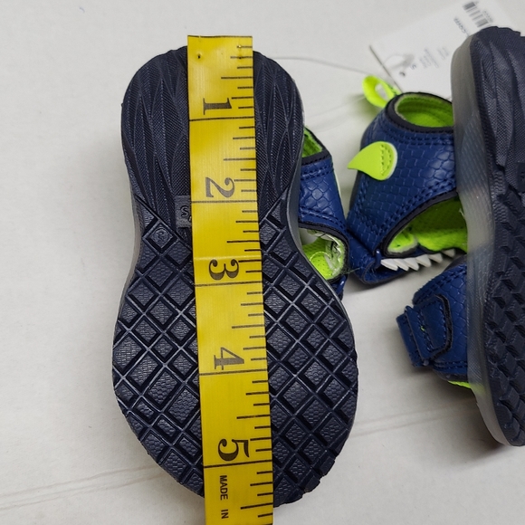Carters Cade Monster Sandals Size 5 Lights Up - Picture 9 of 13